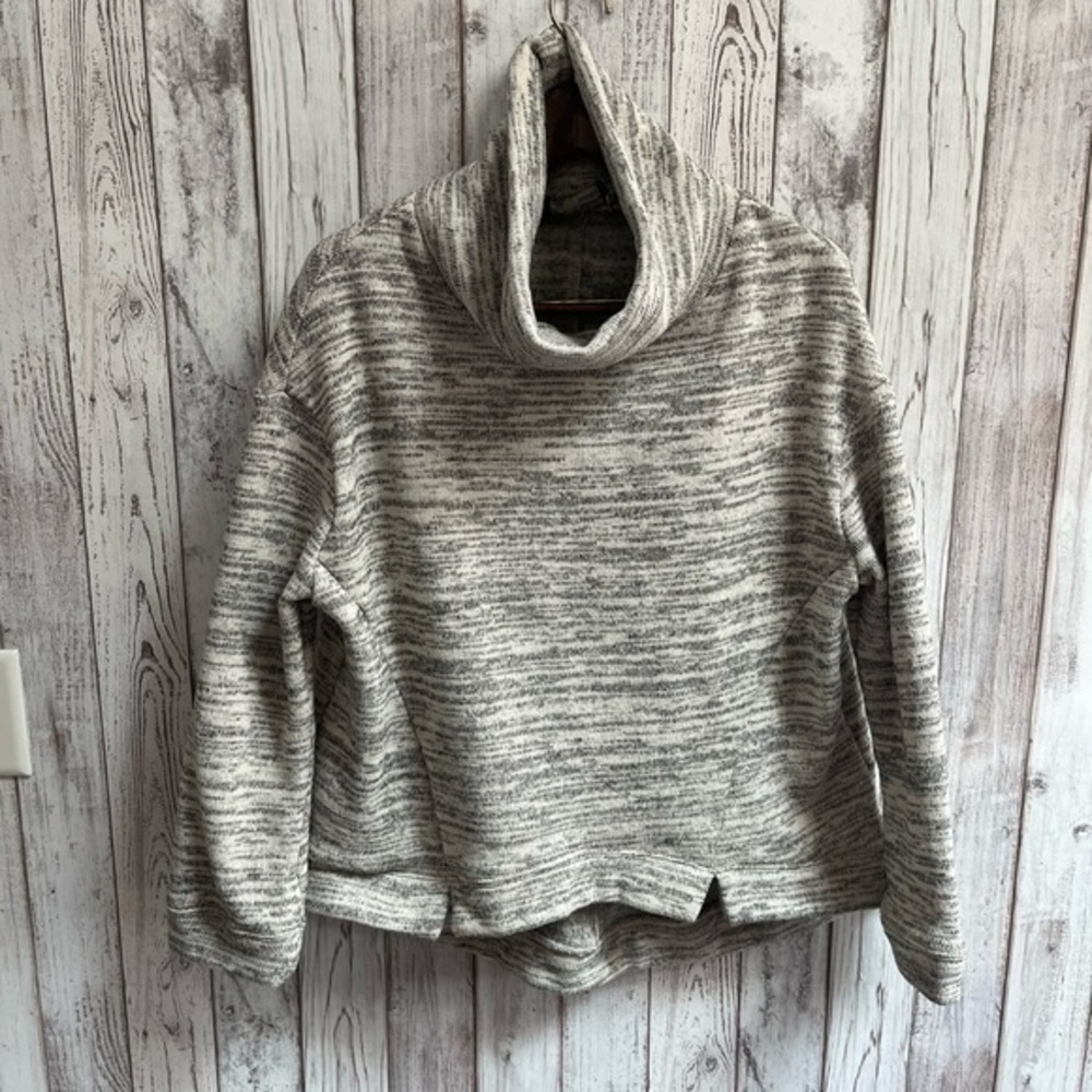Saturday Sunday gray cowl neck sweatshirt size small